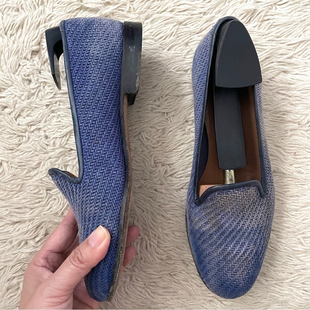 Stubbs & Wootton Blue Woven Slippers / Loafers - 6US 🇪🇸